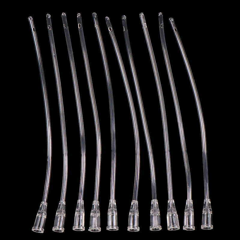 9/10Pcs Parrot Bird Feeding Dropper Hose Small Pet Feeder Needle Tube Liquid Injection Hose Spoon Kits Qme 12cm tube 10pcs