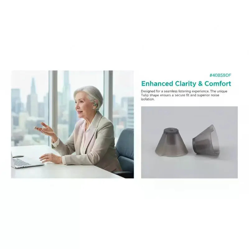 Hearing Aid Eartips Washable Detachable Static Soft Silicone Domes Qme