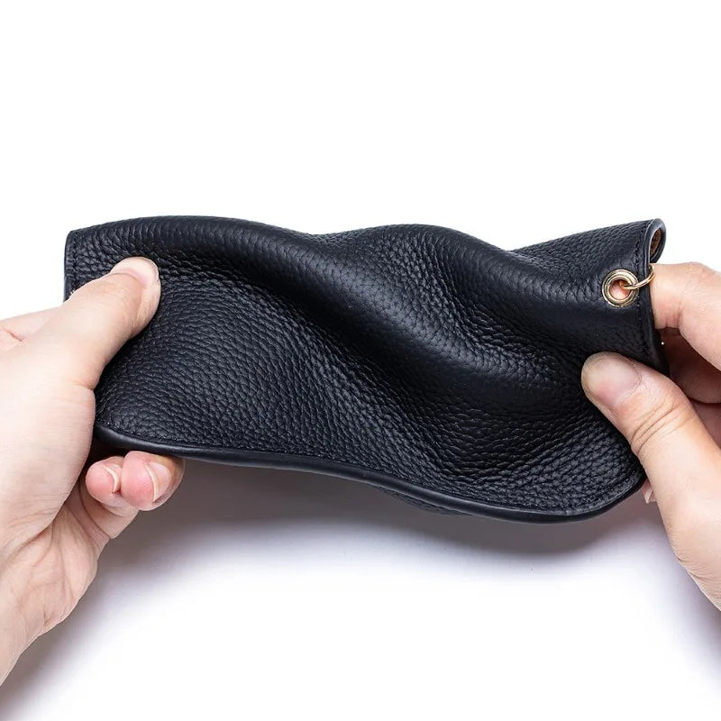 Leather Glasses Box Storage Case Easy Portable Bag Pressure-resistant Qme
