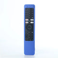 For Xiaomi XMRM-ML Silicone TV Remote Cover Anti-Drop Protective Case Anti-Scratch Protective Skin Sleeve with Anti-lost Lanyard Qme Blue