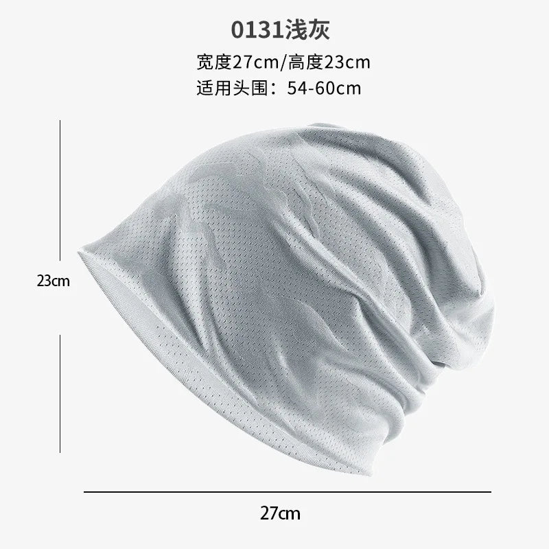 Breathable Running Headband Sweat-wicking Quick-dry Sports Head Cover Qme Ivory