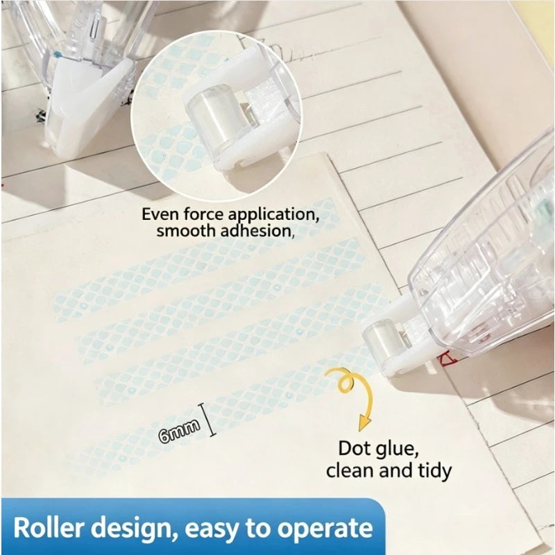 (4pcs/1set)Double-Sided Adhesive Dots Glue Tape, Acid Free & Archival-Safe, Permanent Tape Roller Tape Runner, Adhesive Tape Dis Qme