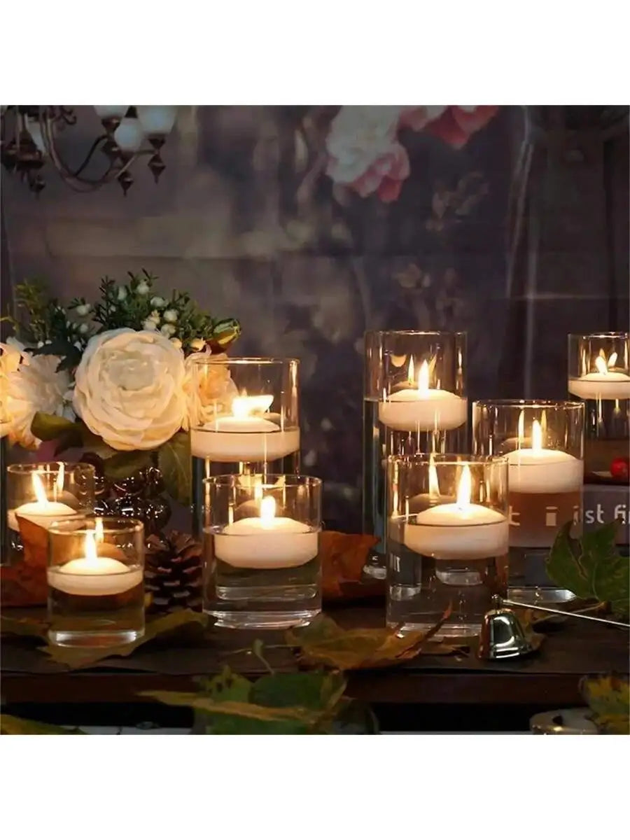 White Floating Candles Water Centerpiece Wedding Hotel Restaurant Qme 10pcs
