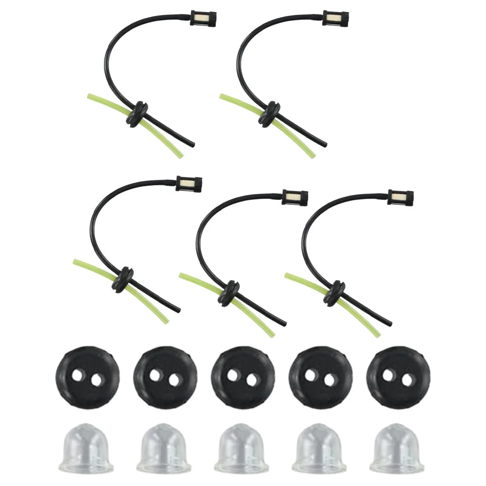 5/10 Set Fuel Filter Fuel Hose Seal For Brushcutter Hedge Trimmer Engine Fuel Tank Filter Kit Fuel Filter And Hose Seal Set Qme 5set