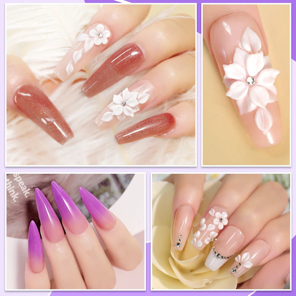 Large Capacity Nail Acrylic Liquid Monomer Crystal 40 70 120 Nails Qme