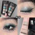 10-Color Eyeshadow Palette Colorful Matte Shimmer Pigment Smooth Qme N1008-01