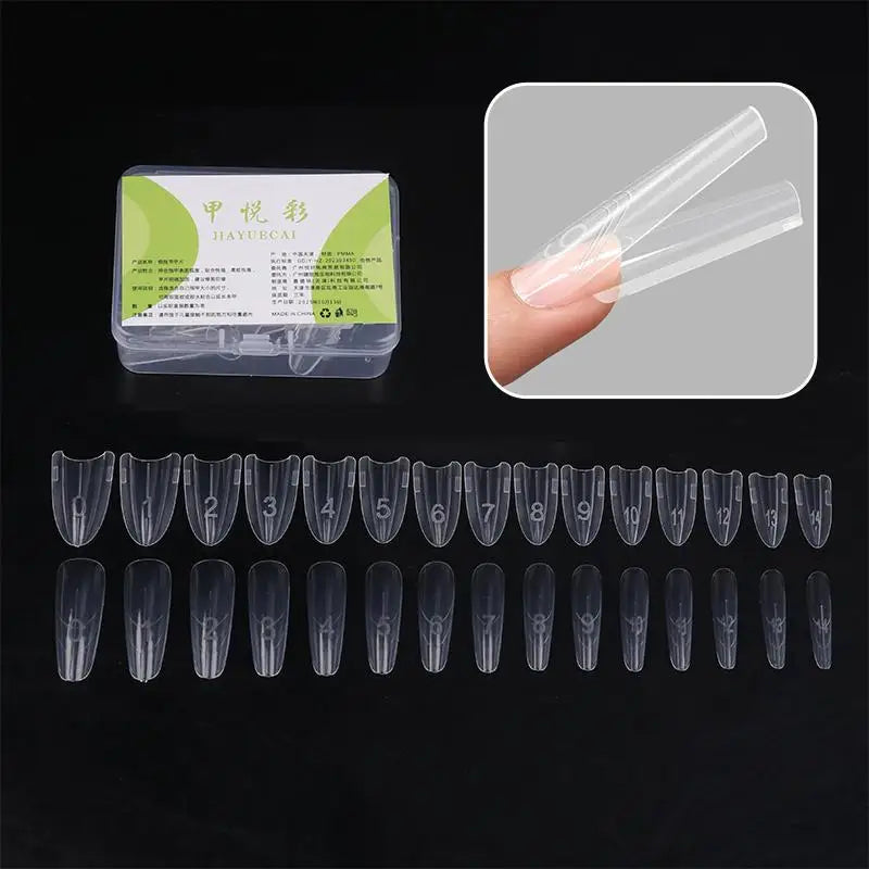 3Box Sandwich Dual Nail Forms 15Size Quick Extensions-dual T-shaped Qme
