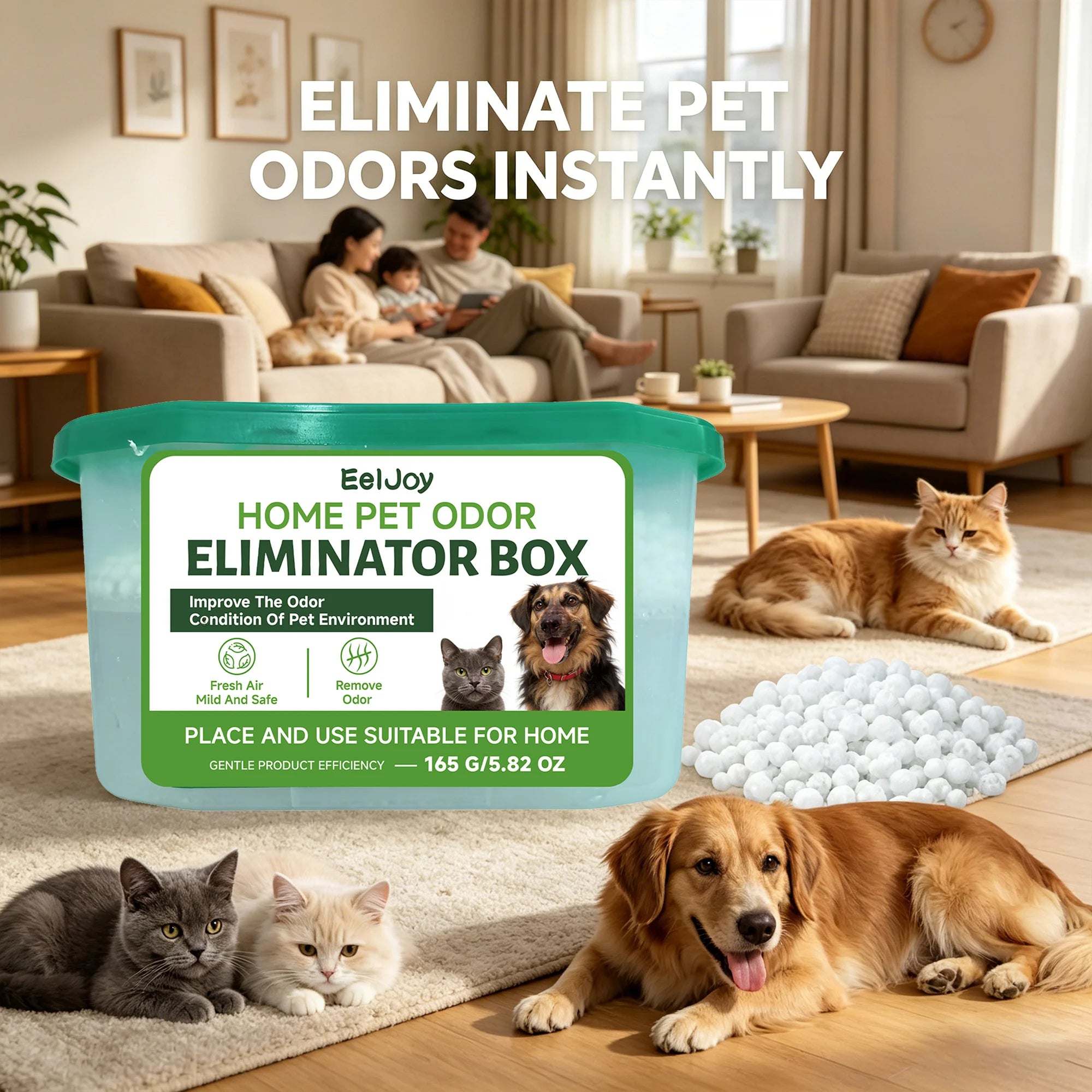 Household Pet Deodorizing Box Eliminating Odors Freshing Air Improve Environment Condition Long Lasting Fragrance Pet Deodorizer Qme