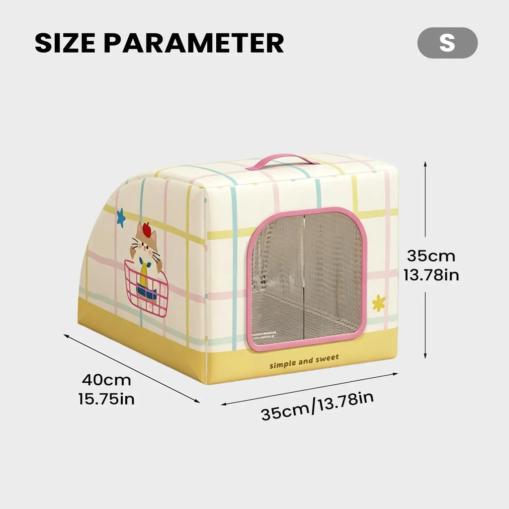 Insulated Cat House Insulated Portable Bed With Handle Indoor Cat House For Stray Pets Bedroom Living Room Balconies Courtyards Qme