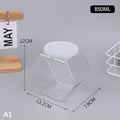 Transparent Hexagonal Candy Cookie Jar Plastic Packaging Jars Sealed Qme 850ml