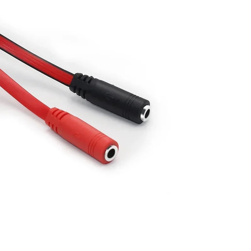 3.5mm Male To Female Mic Headphone Jack Audio Adapter Cable Headphone Splitter 3 for IPhone Samsung Laptop Microphone MP3 Player Qme
