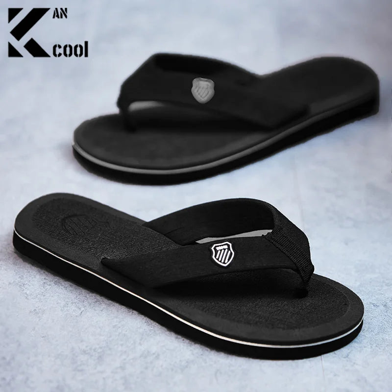 Hot Sale High Quality Men Flip Flops Summer Beach Flip Flops Men Fashion Breathable Casual Beach Men Slippers Summer Outdoor Qme