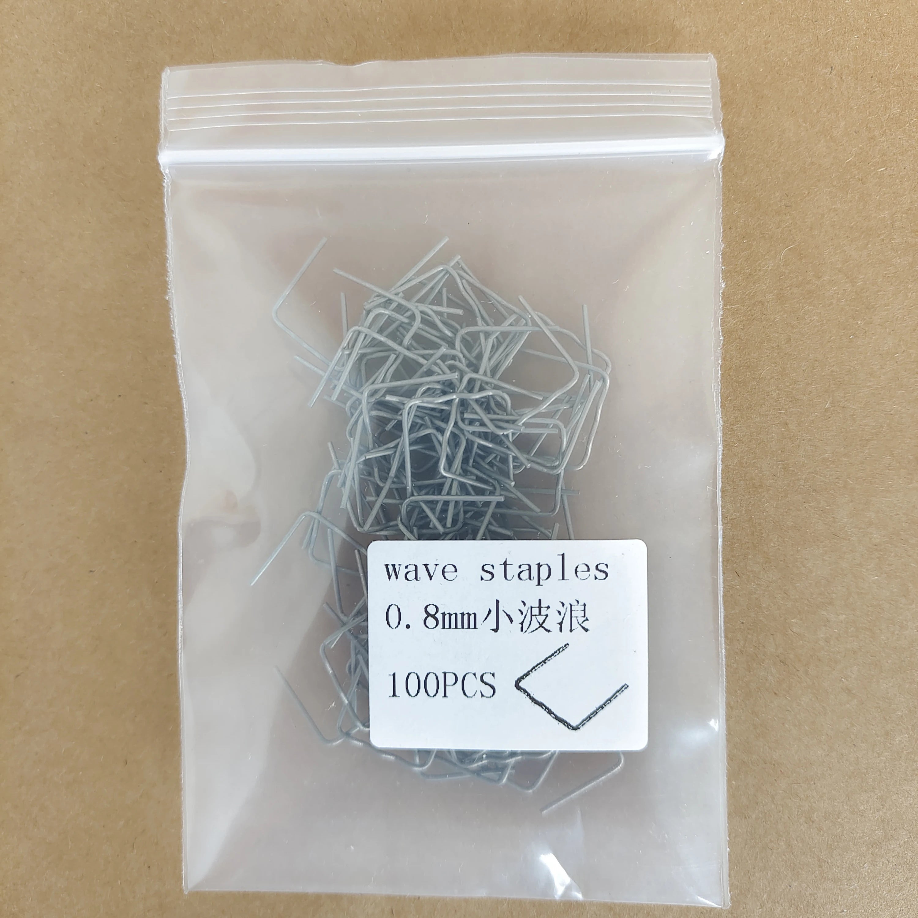 Plastic Welder Stapler Standard Pre-cut Corrugated Staples Bumper Qme 0.8mmA