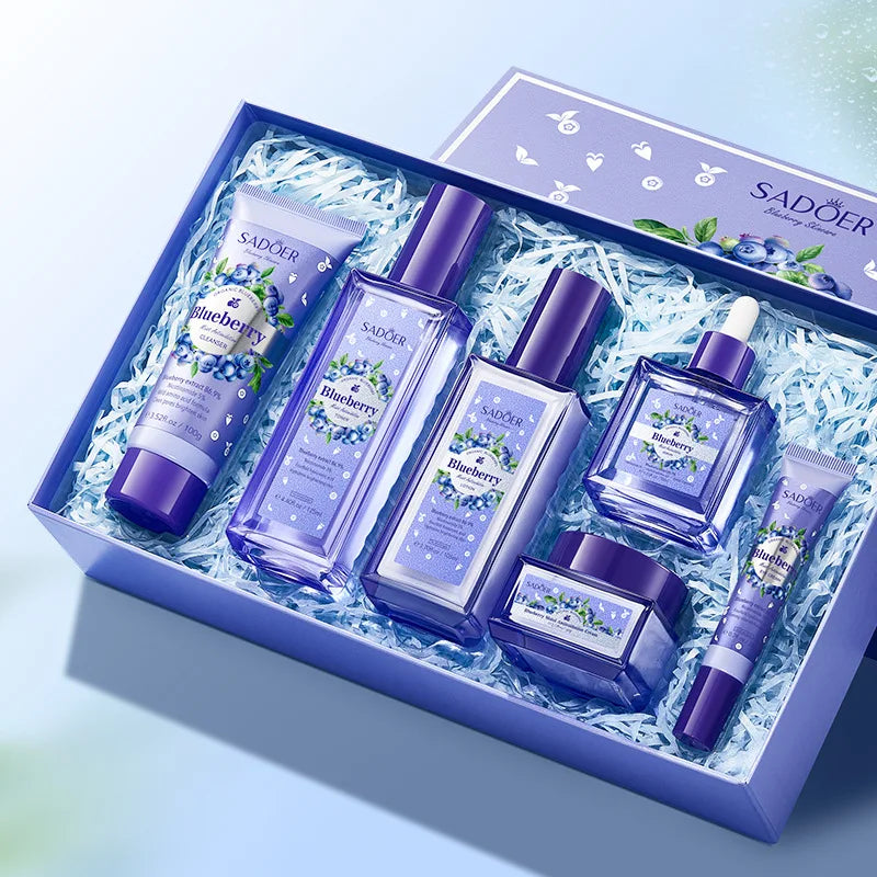 Blueberry Hyaluronic Acid Moisturizing Six-piece Hydrating Skincare Qme