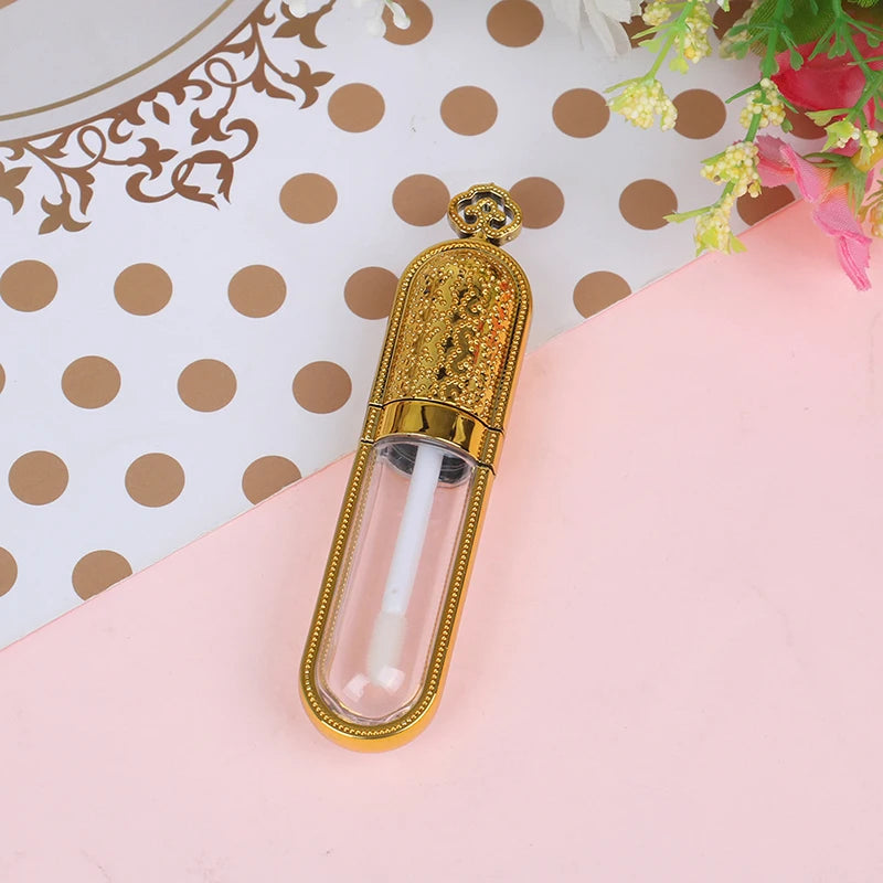 Refillable Empty Lip Gloss Tube Balm Clear Elegant Cosmetic Container Qme