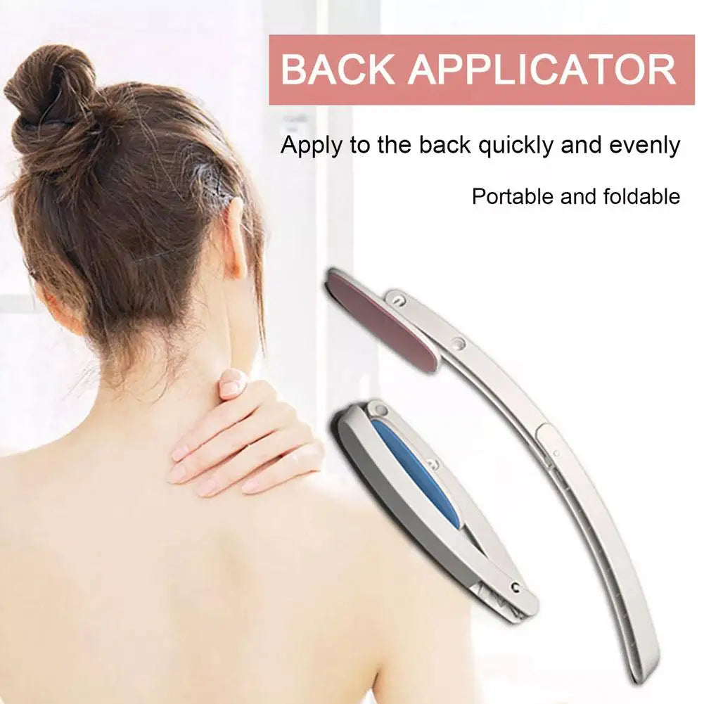 Back Applicator Sunscreen Ointment Applicator Foldable Long Handle Lotion Applicator For Back Self-Tanning Applies N2V2 Qme