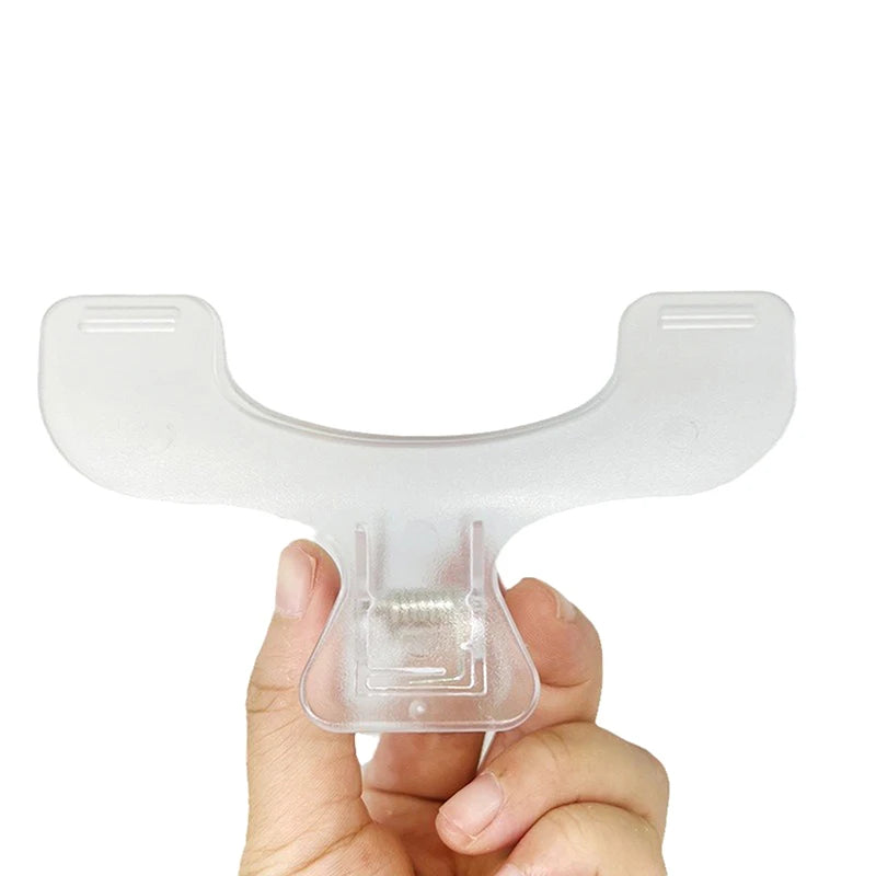 Simple Reading Aid Fixed Book Holder Transparent Plastic Clip Qme