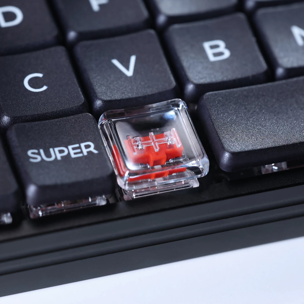 Chosfox 10/30/50/90 Pcs CFX Low Profile Choc Keycap for Kailh 1350 Switch Mechanical Keyboard Ultra Thin Transparent PC Keycap Qme