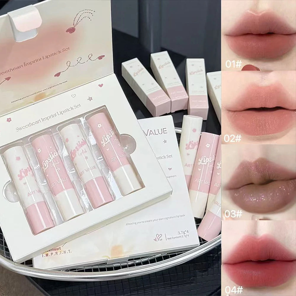 Art Value Matte Lipstick Soft Finish Subtle Sparkle Lip Gloss Ideal Qme AE837TZ