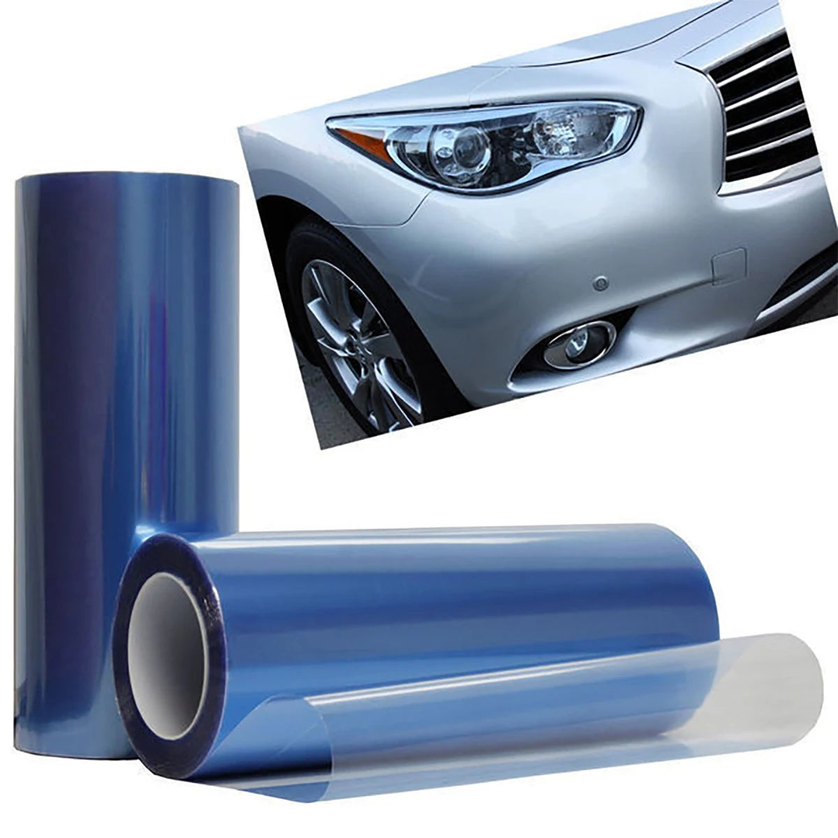 30x60cm 11 81x23 Car Bright Light Headlight Film Changing Sticker Qme Blue