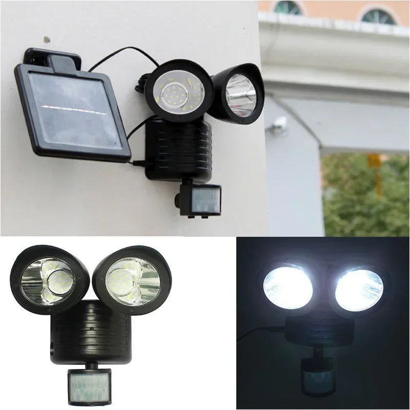 1Pcs Plastic Security Detector Outdoor Solar Spot Light for Courtyard Garden Motion Sensor Floodlight Lamp Pratical Qme
