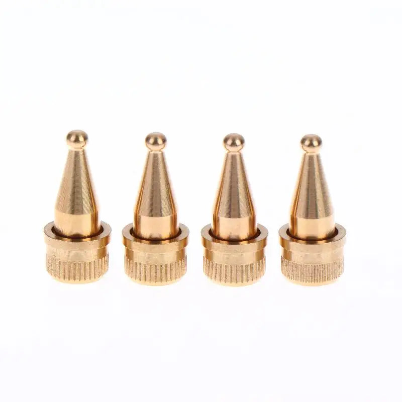 4 Speaker Spikes Hi-fi Feet Stands Accessories Copper M8 Thread Qme 28mm 4pcs