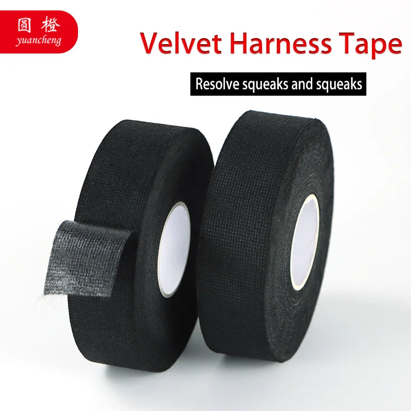 10M bar tape insulating automotive fabric tape Wear-resistant silent and high-temperature resistant Insulating black tape Qme