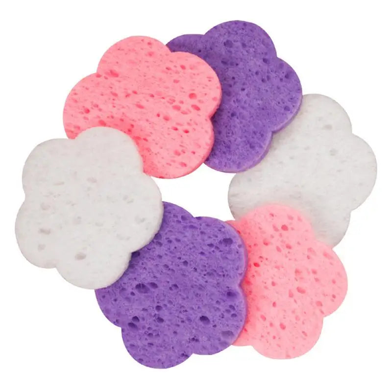 30pcs Face Cleansing Pads Makeup Removal Cotton Pad Cleansing Facial Pad Face Towel Washable Cotton Pads (Color Random) Qme
