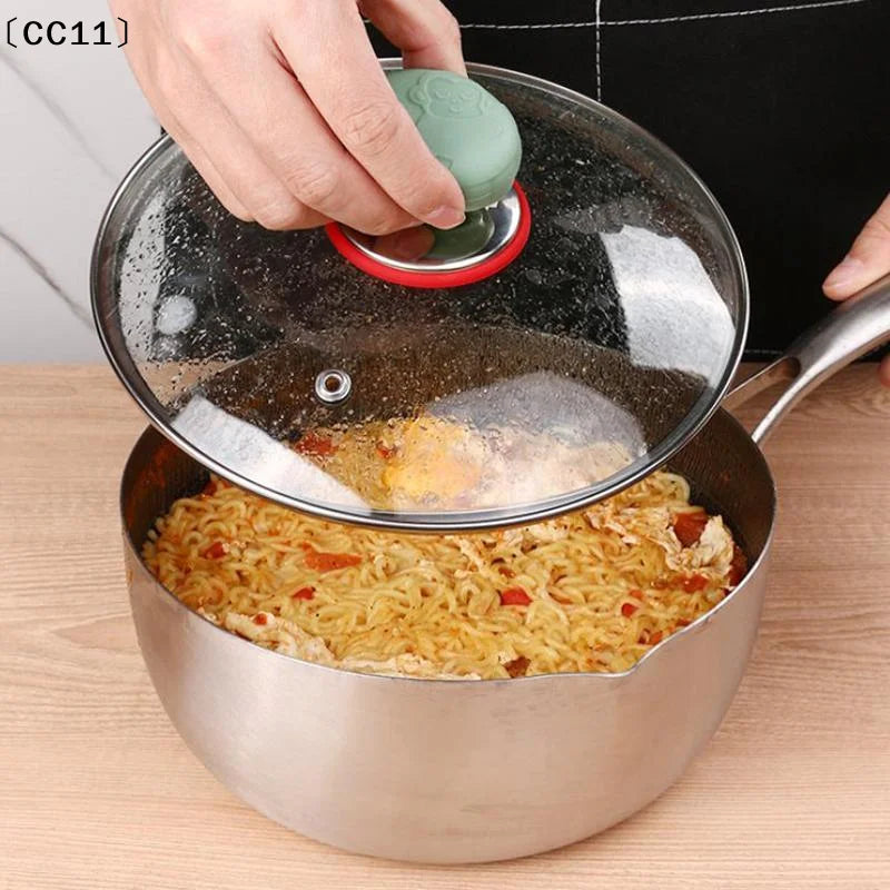 Heat Resistant Pot Pan Lids Hat Cookware Universal Kitchen Silicone Qme