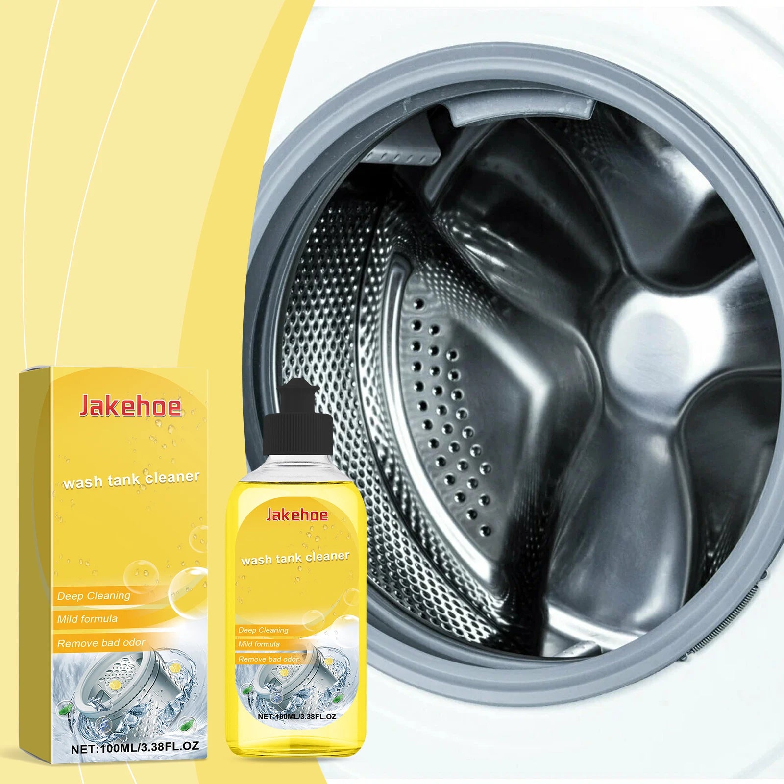 Washing Machine Cleaner Eco-Friendly Deep Cleaning Liquid Washer Cleaner Deodorizer Detergent Washing Machine Cleaning Liquid Qme