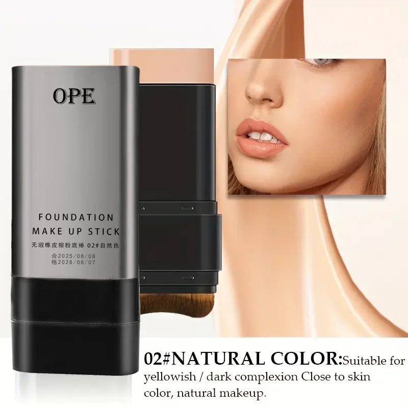 2-in-1 Concealer Foundation Stick Covers Dark Circles Flawless Look Qme A3-17-02