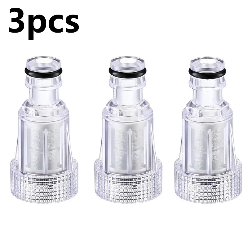 3/4" High Pressure Washer Water Filter Connector Replacement Tool Water Pump Inlet Hose Garden Accessories for Garden Adapter Qme 3pcs