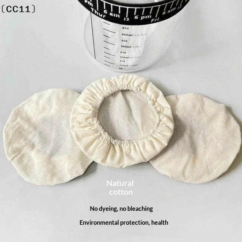 Natural Unbleached Reusable Cotton Jar Strainer Cloths Safe Home Qme