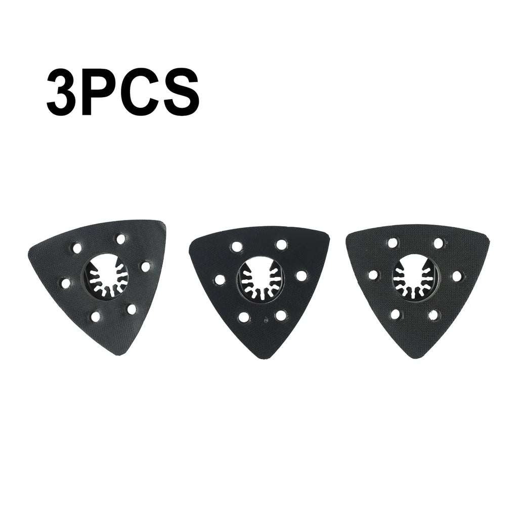 3pcs Triangular Sanding Pads 93mm For Multi-Tool Blades Oscillating Tool Accessories For Power Tool Fore Machine Tools Qme