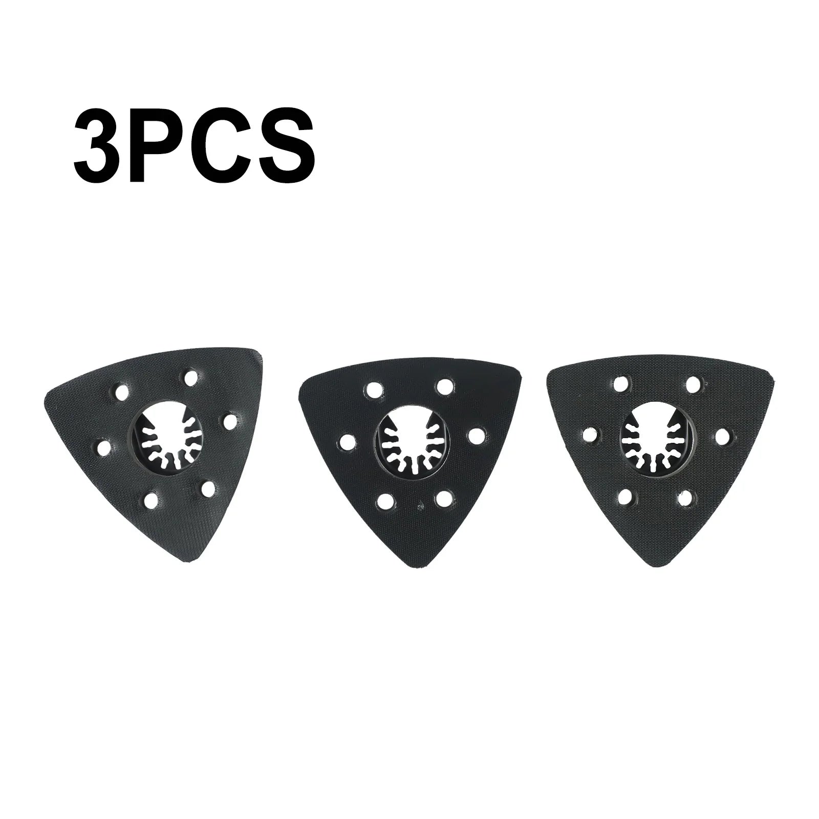 3pcs Triangular Sanding Pads 93mm For Multi-Tool Blades Oscillating Tool Accessories For Power Tool Fore Machine Tools Qme