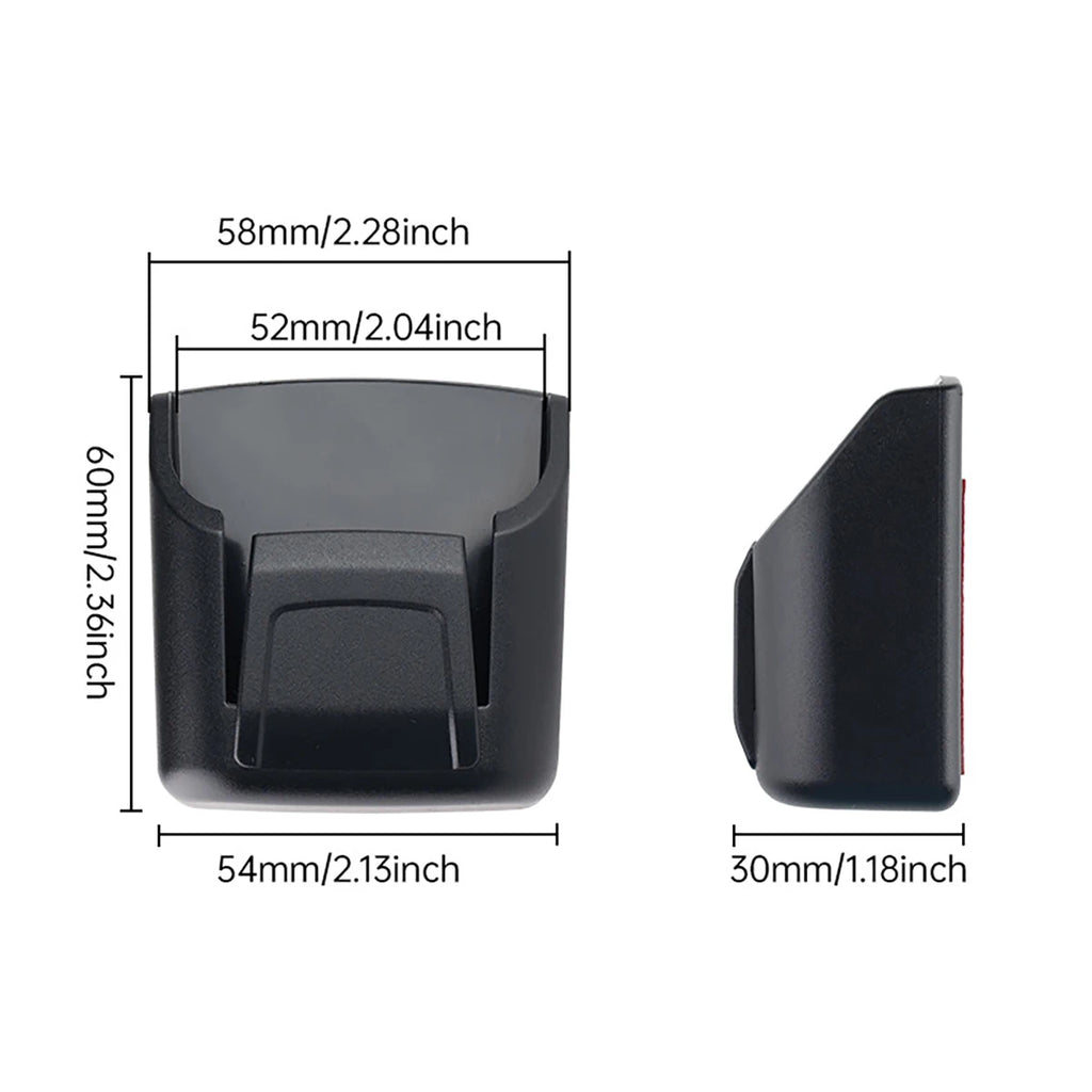 PVC Car Key Holder Remote Control Slot Durable Black Card Accessory Qme