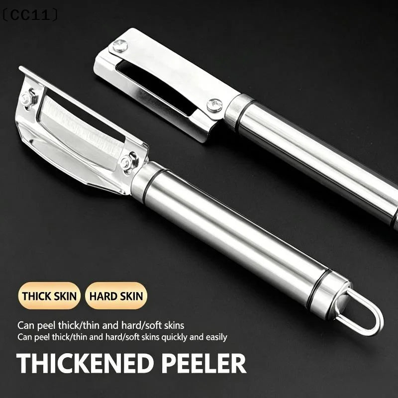 Multifunction Stainless Steel Vegetable Fruit Peeler Ergonomic Handle Qme