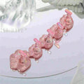 Nail Art Practice Base Aurora Holographic Tips Display Stand Soak Off Qme pink