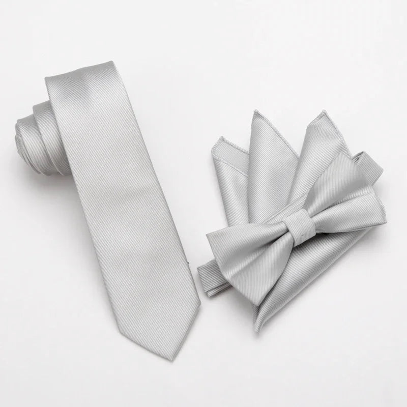 Paisley Men's Casual Bowtie Tie Skinny Polyester Necktie Pocket