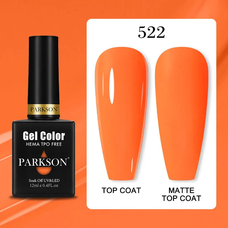 Parkson Colorful Nail Gel Polish Lacquer Soak Off UV LED Long Lasting