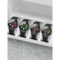 4-piece set of non mechanical wheels, trendy fully automatic quartz movement, men's watch, fashionable men's watch set Qme 4-piece set No
