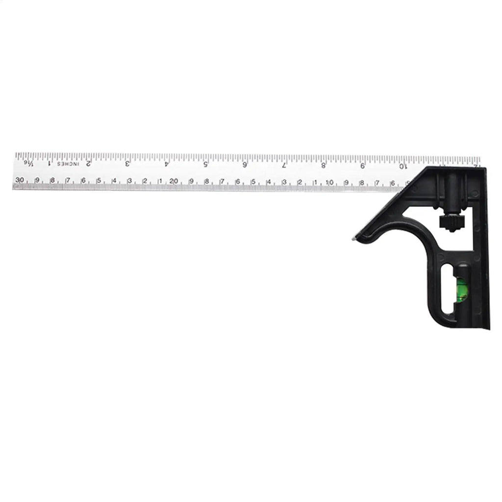 Carpentry Squares Accurate Metal Body Adjustable Angle Square 90/45 Degree Measuring Tool Stainless Steel Multifunctional for Qme