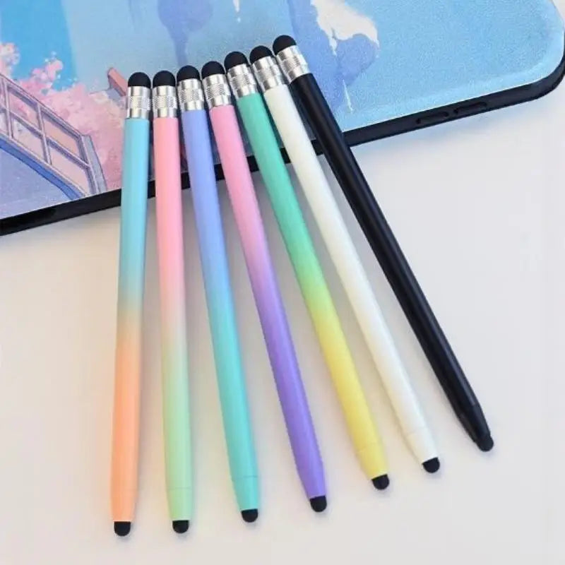 Mesh Fiber Capacitive Stylus Pen Double Nib Touch Screen Pens Drawing Qme