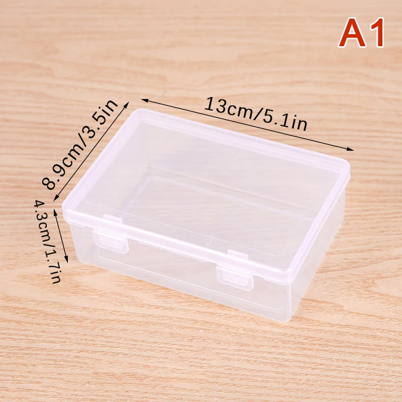 INS Transparent Plastic Storage Box Photocards Holder Desk Storage Organizer Classification Box Stationery. Qme A1