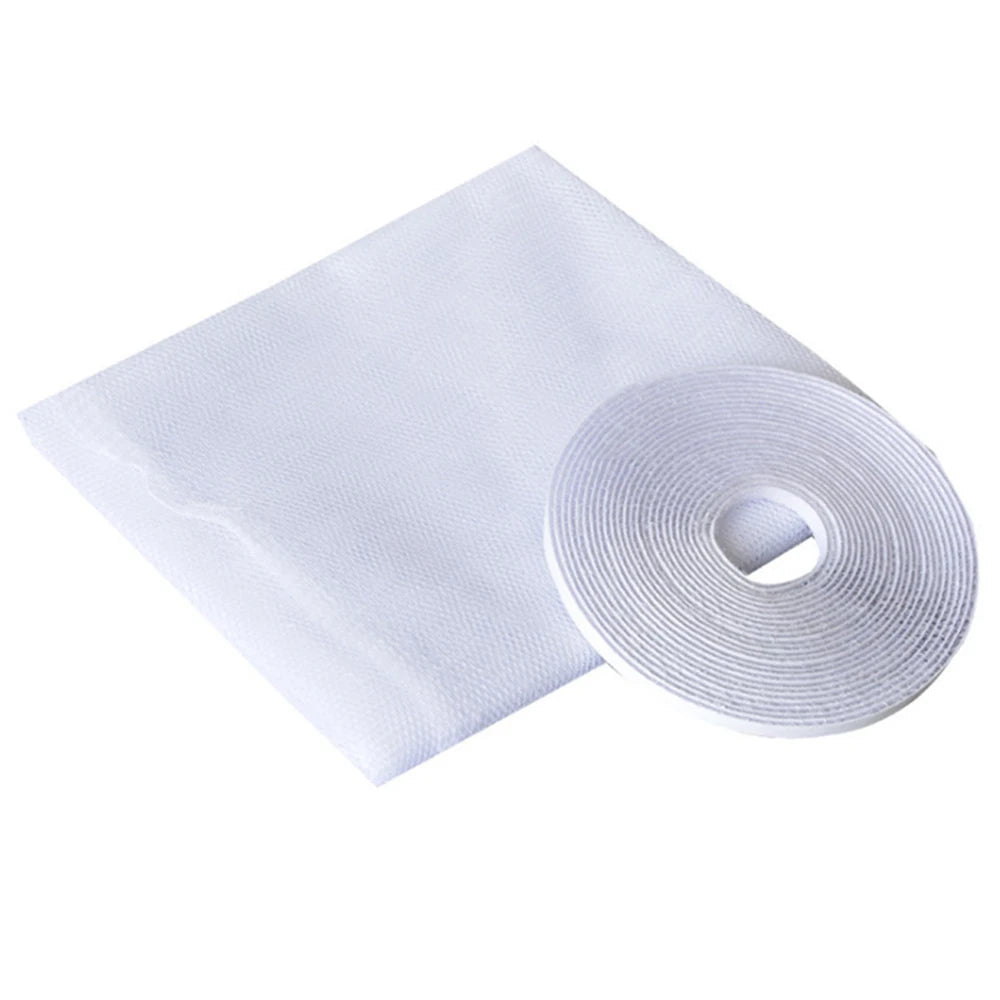 Window Mosquito-Proof Screen, Window Mesh, Invisible Sand Window, Household Self-Adhesive Door Curtain Window Qme 1.5x2M white