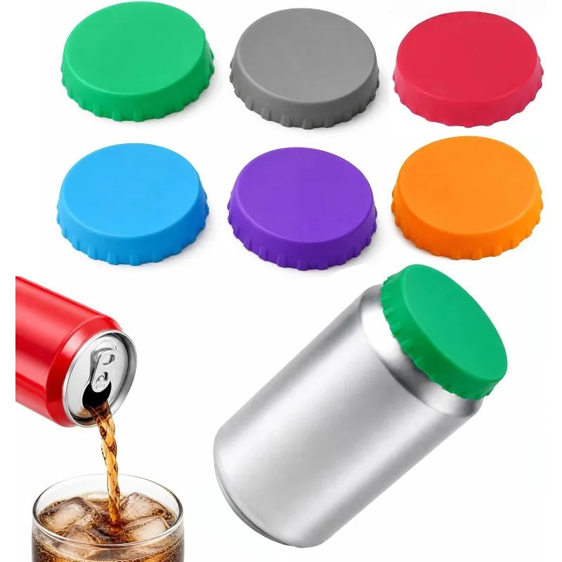 Silicone Cola Lid Leak-proof Sealed Beer Can Juice Beverage Qme