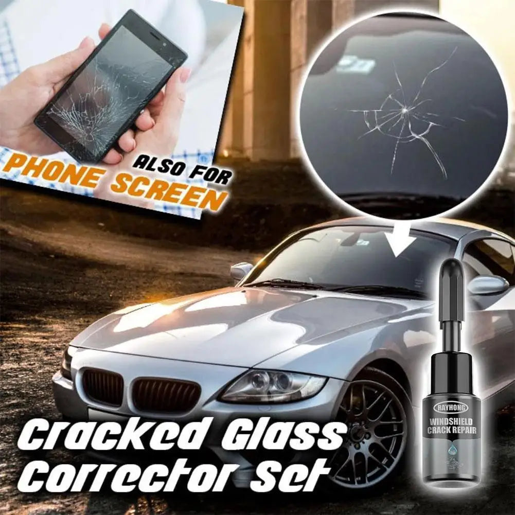 Car Glass Resin Glue Window Mirror Cracks Repair Cracked Scratch Qme