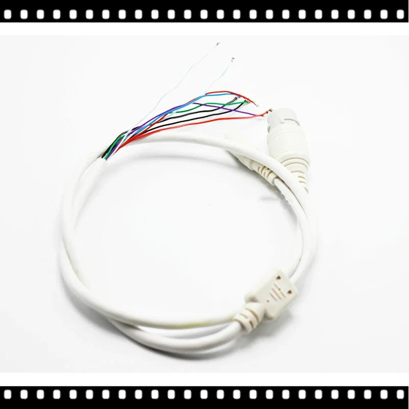 5pcs High Quality 9-Pin IP Camera Module Network Cable Pigtail 80cm 1/2/3/6 PoE RJ45 DC12V Power Supply 4In1 Waterproof Kit Qme