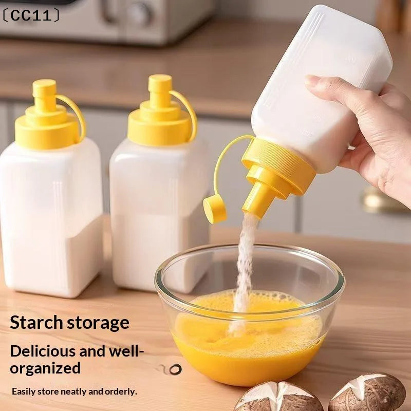 Large Mouth 600 800 Squeeze Sauce Bottle Condiment Dispenser Qme