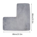 L Shaped Bath Mat Non Slip Soft Quick Dry Absorbent Bath Mat for Home Door Sink Floor Toilet Kitchen Indoor Outdoor Qme A